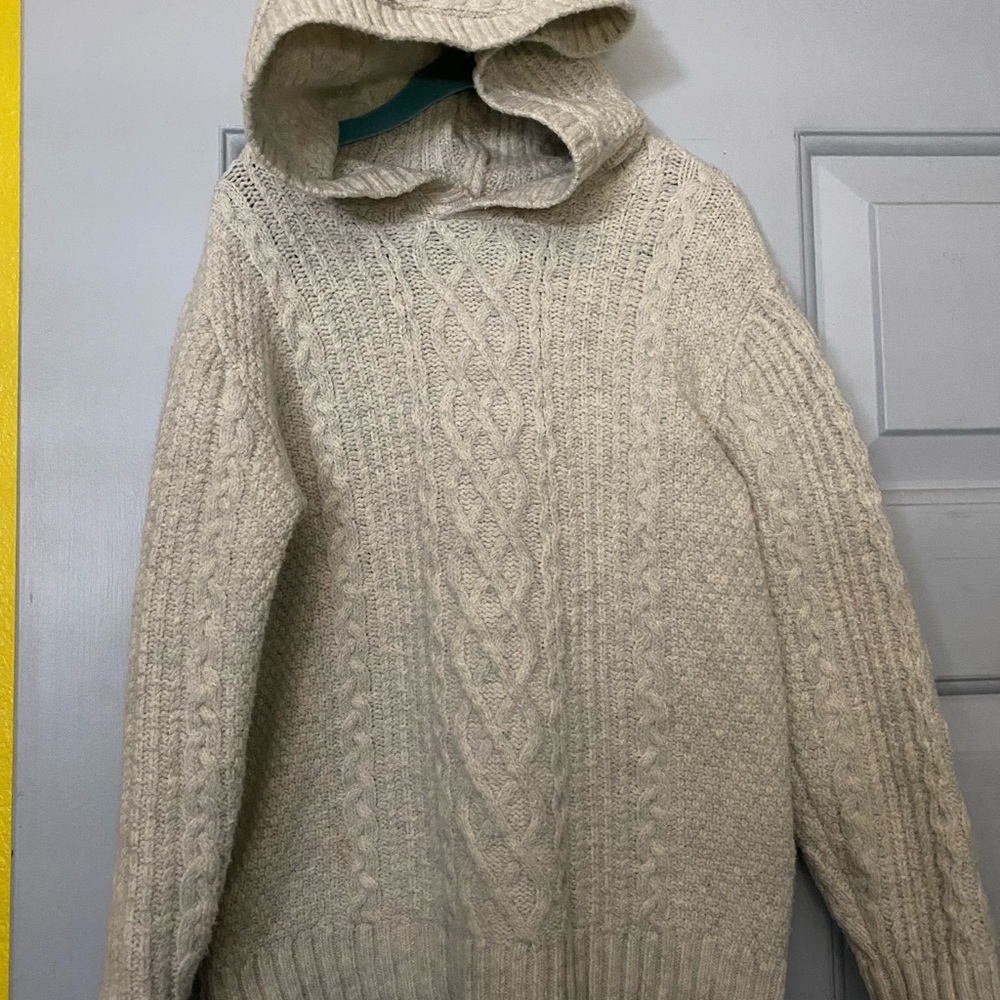 Kids Cream Cable Knit Sweater